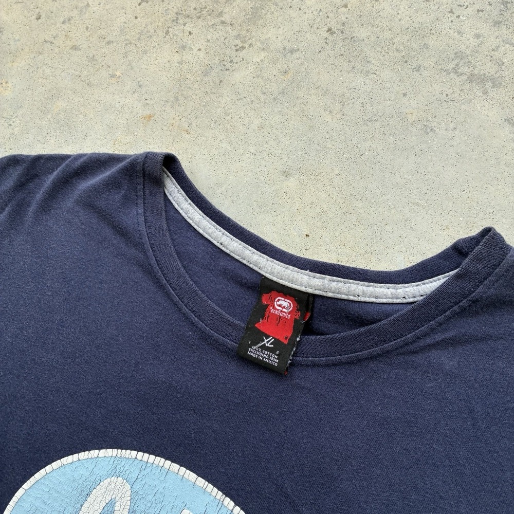 Y2K Vintage Ecko Unltd. T-Shirt Blue Graffiti Graphic Print Logo Skater Pinkman - Picture 4 of 6